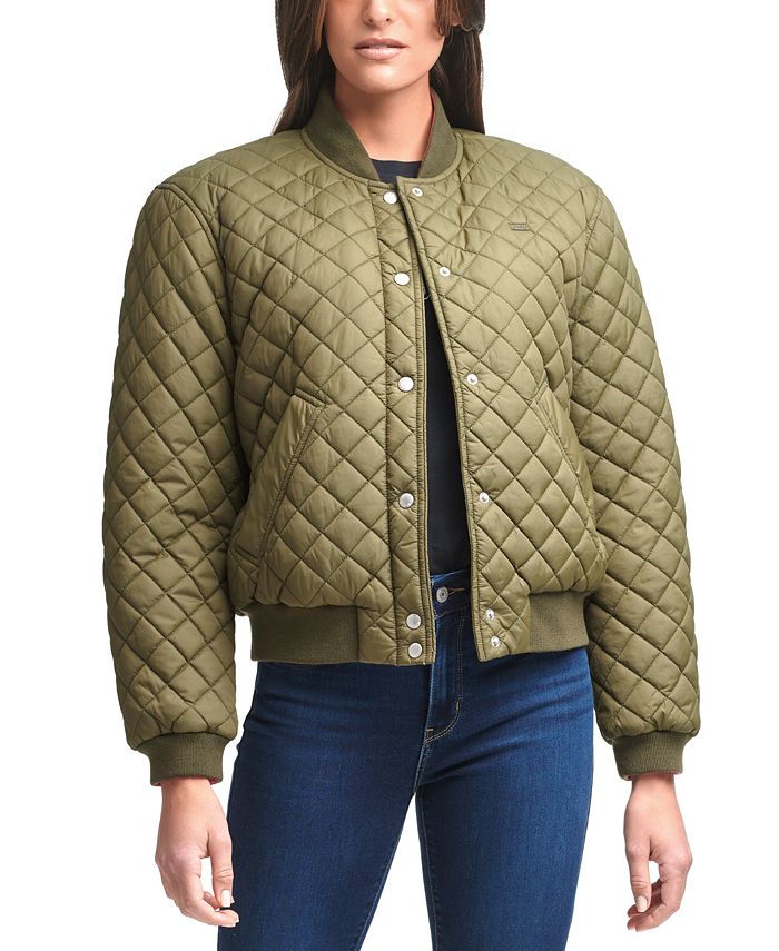 Levi's Diamond Quilted Bomber Jacket & Reviews - Jackets & Blazers ...