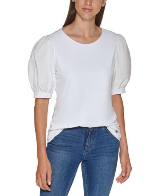 Calvin Klein - Puff-Sleeve Top