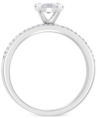 EFFY&reg; Diamond Cluster Bridal Set (1/2 ct. t.w.) in 14k White Gold