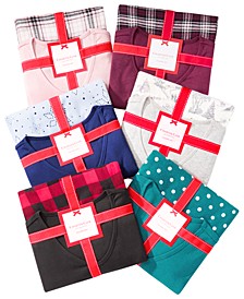 T-Shirt & Flannel Pants Mix-It Pajama Set Collection, Created for Macy's