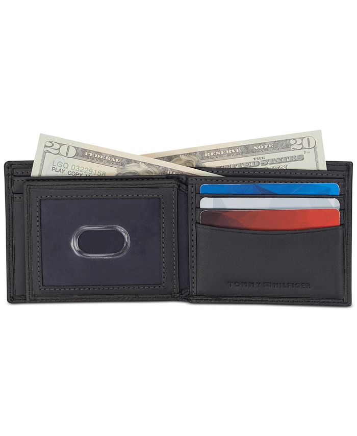 Tommy Hilfiger Men's Slim ExtraCapacity Leather Wallet & Reviews All