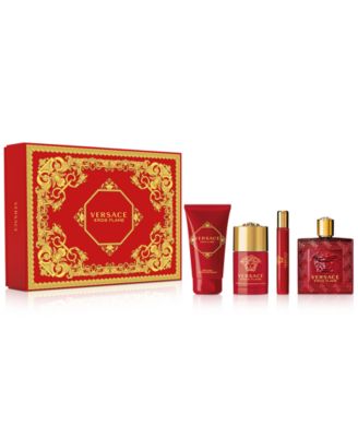 versace eros flame 4 piece gift set