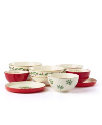 Holiday Luna Nesting Dinnerware, Set of 8 - Macy's