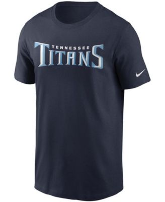 Men's Navy Tennessee Titans Team Wordmark T-shirt