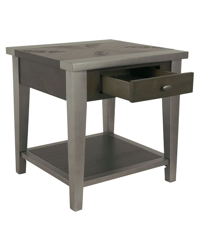 Signature Design By Ashley Branbury Rustic Rectangular End Table Macy's