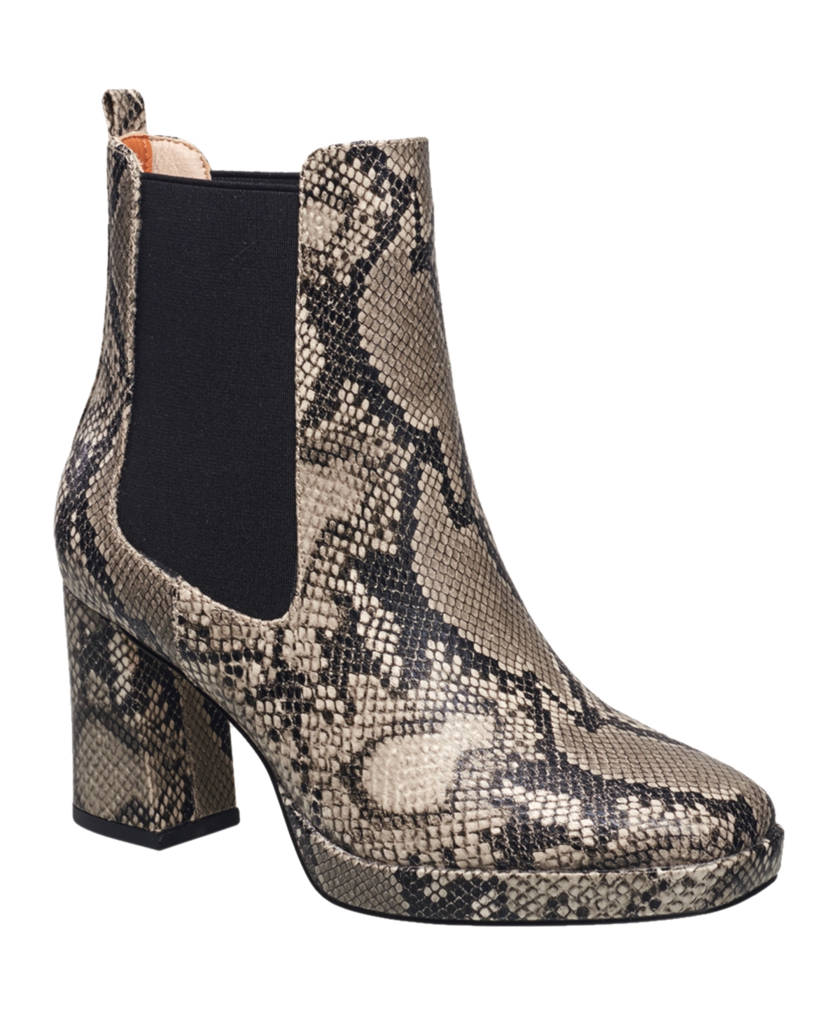 Women's Penny Platform Slip-On Narrow Calf Boots - Soft Truffle