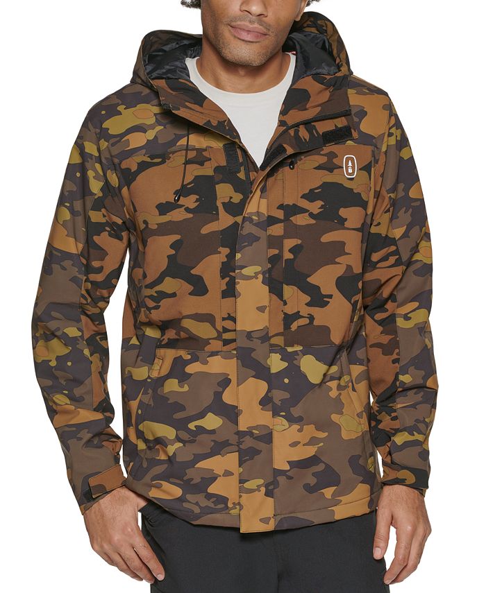 BASS OUTDOOR Men's Storm Camouflage WaterResistant Hiking Tech Jacket