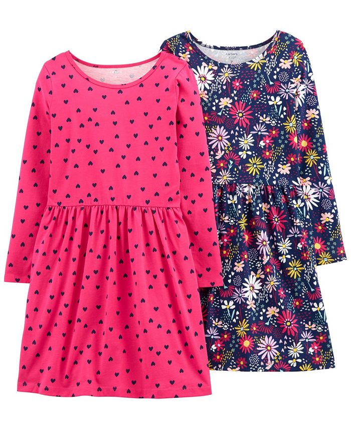Carter's Little Girls Jersey Dresses, 2 Piece Set Macy's
