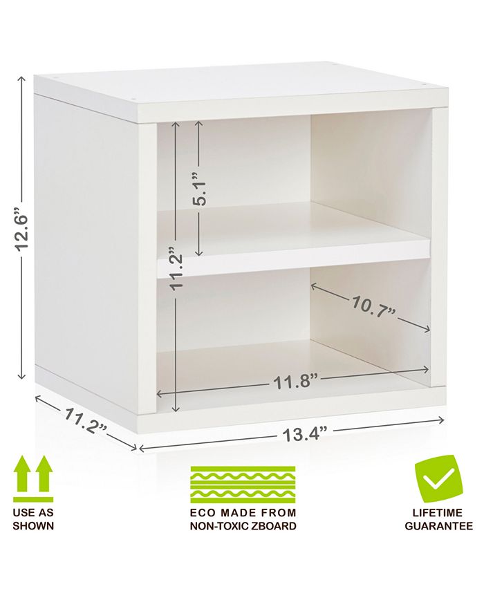 Way Basics Eco Stackable Connect Storage Cube with Shelf - Macy's