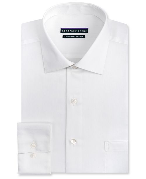 geoffrey beene dress shirts fitted Geoffrey Beene MENS SAN ANDRES TWILL Black BODY FIT SHIRT Black / S main image 1