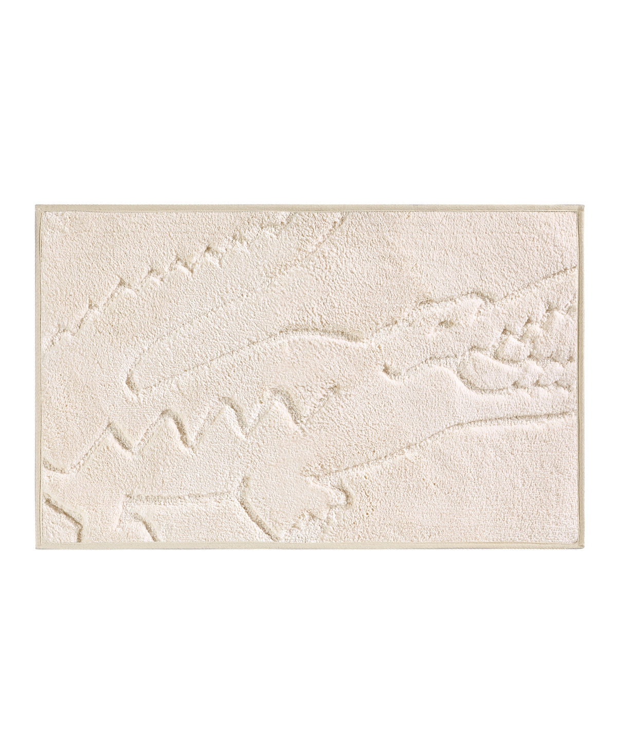 Lacoste Home Heritage Anti-microbial Bath Rug, 20" X 32" In Chalk