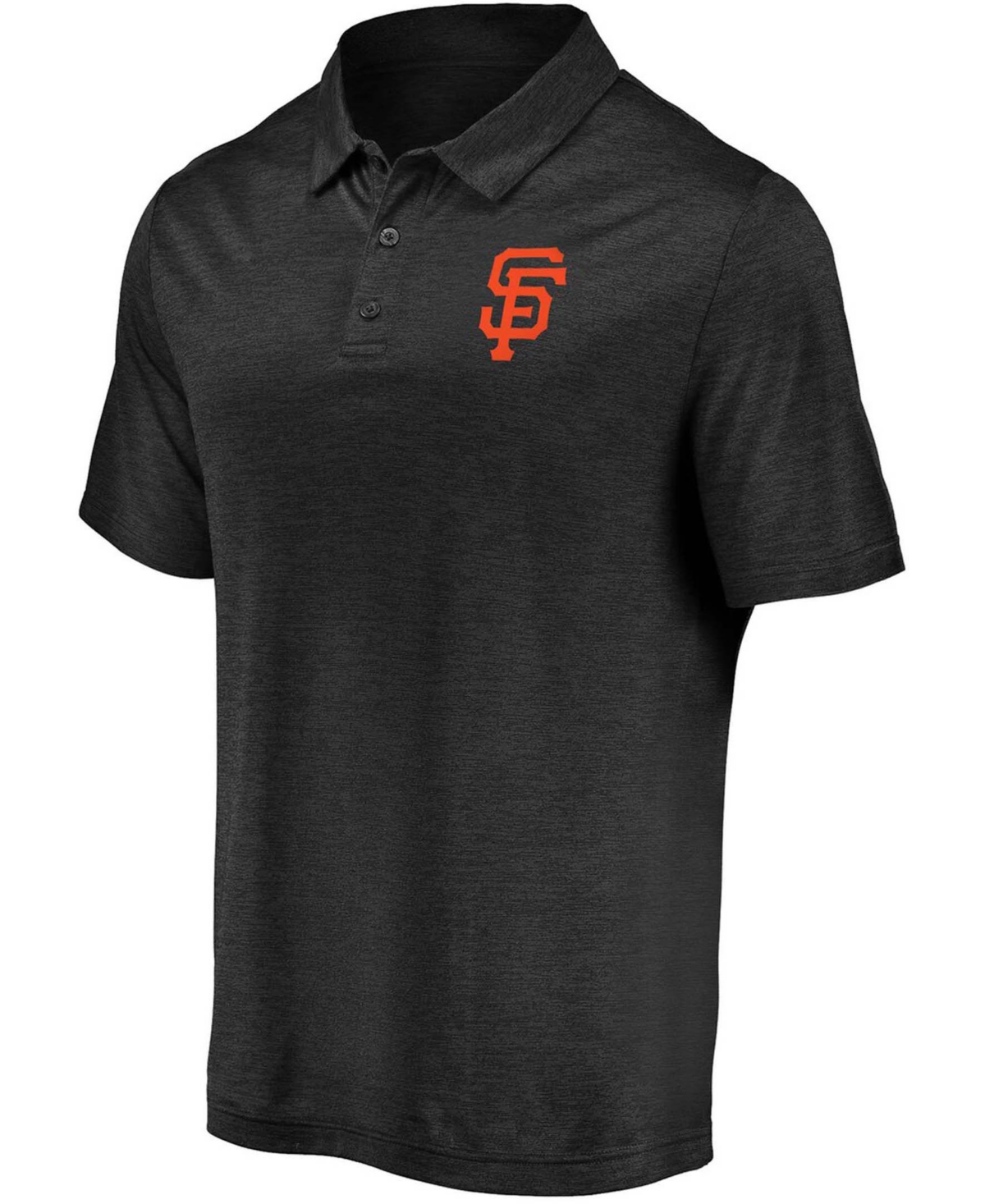 Men'sSan Francisco Giants Iconic Striated Primary Logo Polo - Black
