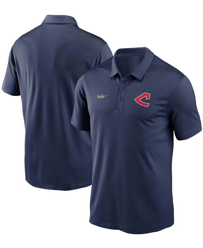 Men's Navy Cleveland Indians Team Logo Polo