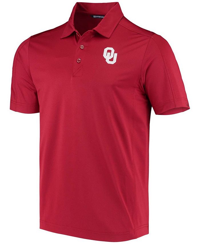 Cutter & Buck Men's Crimson Oklahoma Sooners Prospect Performance Polo