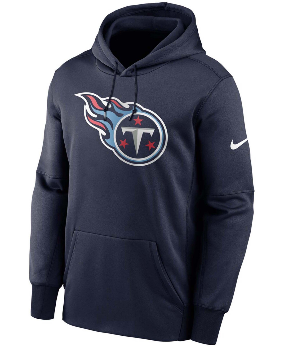 Men'sTennessee Titans Fan Gear Primary Logo Therma Performance Pullover Hoodie - Navy