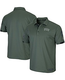 Men's Green TCU Horned Frogs OHT Military Inspired Appreciation Echo Polo