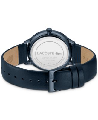 Lacoste Men's Lacoste Club Blue Leather Strap Watch 42mm