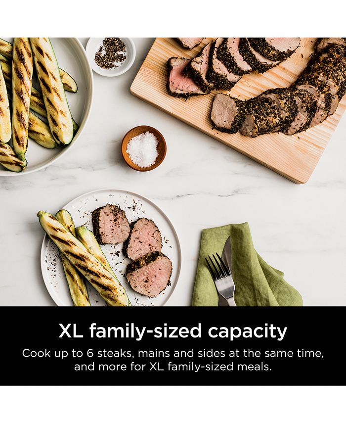 Ninja IG601 Foodi™ XL Pro Indoor Grill & Griddle, 4qt Air Fryer, Roast