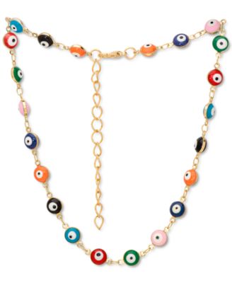 evil eye multicolor necklace