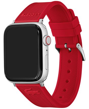Lacoste - Petit Pique Red Silicone Strap for Apple Watch&reg; 42mm/44mm