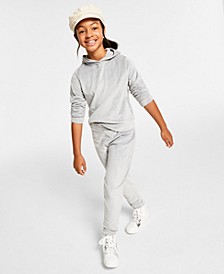 Big Girls Velour Pullover Hoodie, Created for Macy's 