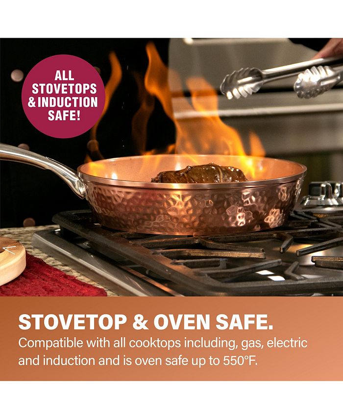 Gotham Steel Hammered Copper NonStick 5Pc. Set Macy's