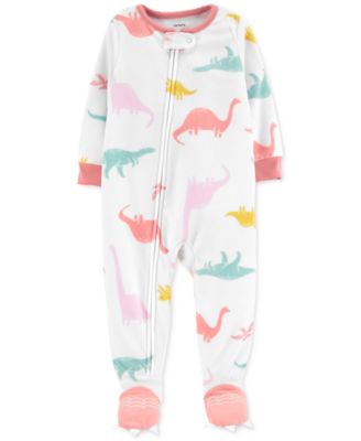Carter's - aby Girls Dinosaur Fleece Coverall
