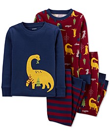 Toddler Boys Dinosaur Cotton Pajamas Set 