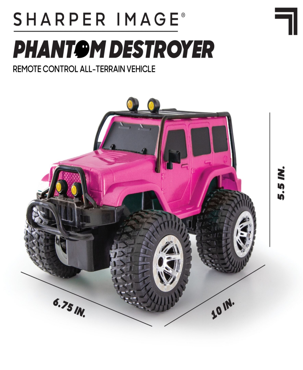 SHARPER IMAGE REMOTE CONTROL ALL-TERRAIN PHANTOM DESTROYER TOY CAR, SET OF 2 