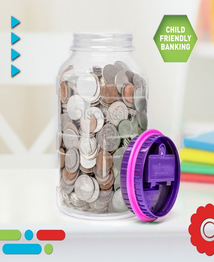Discovery Kids Digital CoinCounting Money Jar with LCD Screen