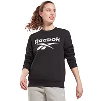 Reebok Womens Identity Logo Fleece Crew Sweatshirt Deals
