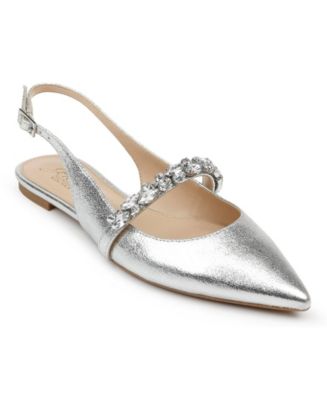 Jewel Badgley Mischka Women's Bambi Slingback Evening Flats - Macy's