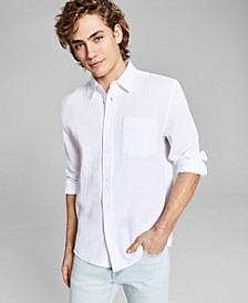 Men's Long-Sleeve Seersucker Shirt