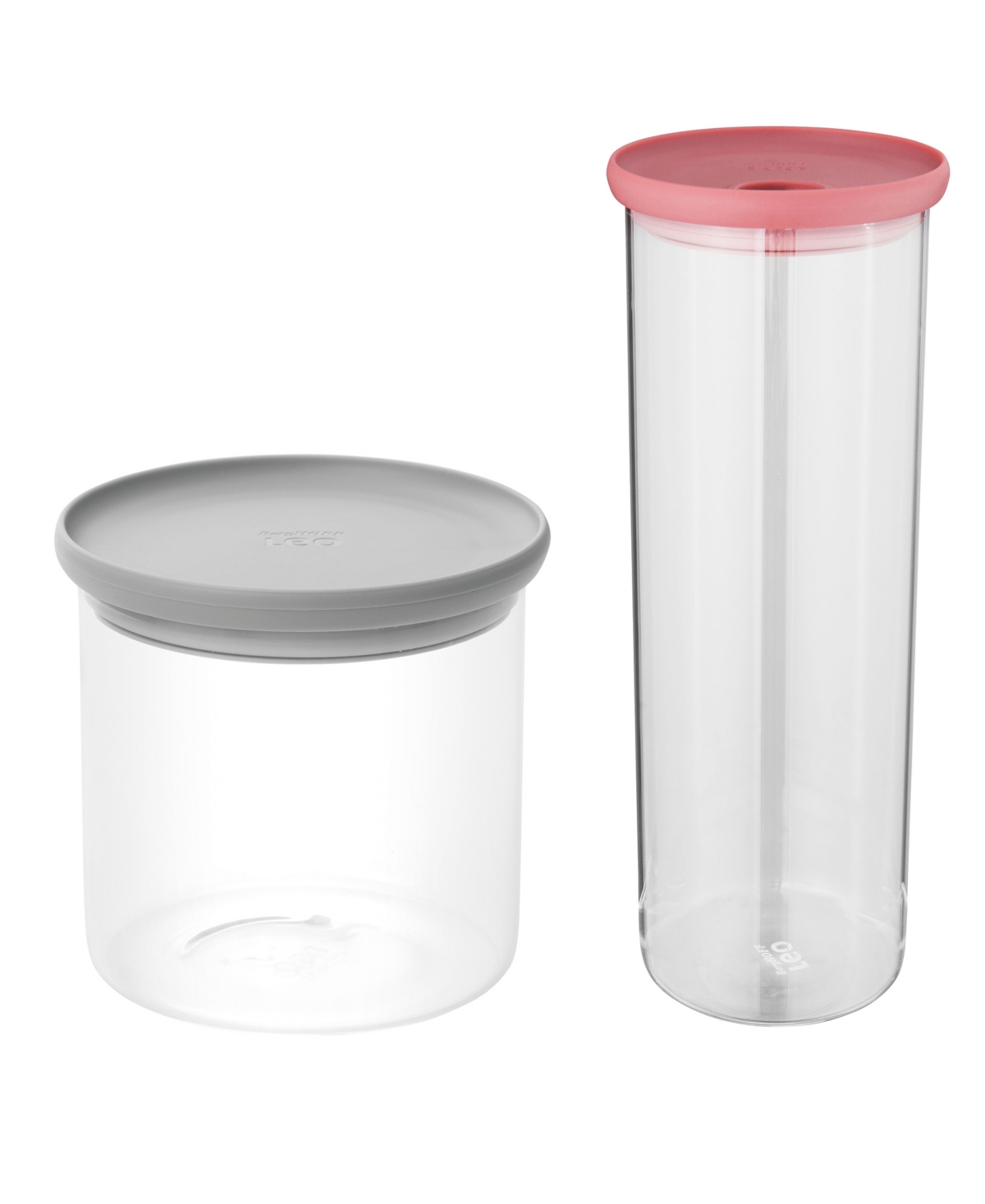 Leo 2 Piece Glass Container Set - Open Misce