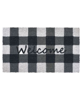 Seventh Studio - Checkered Coir Door Mat