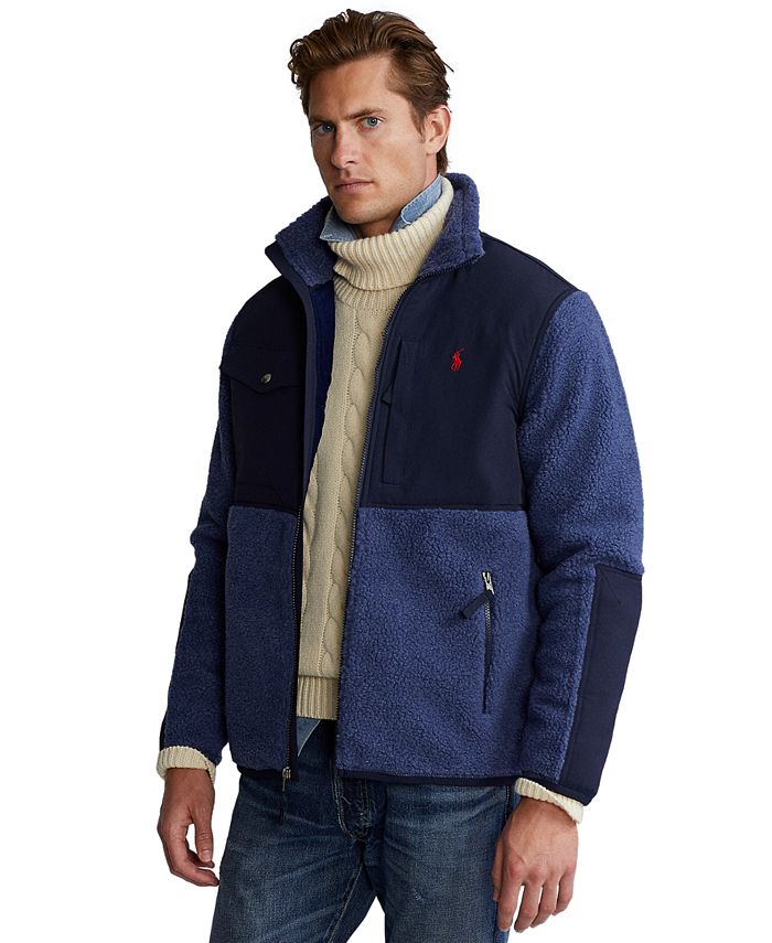 Polo Ralph Lauren Men's Color-Blocked Hybrid Jacket & Reviews - Casual  Button-Down Shirts - Men - Macy's