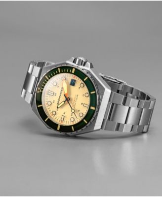 Men's Dumas Automatic Sahara with Silver-Tone Solid Stainless Steel Bracelet Watch 44mm