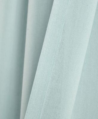 Lush Decor Faux Linen Grommet Window Curtain Panel Pair 52"W x 84"L Blue - Linen Curtains For Bedroom - Blue Curtains For Living Room