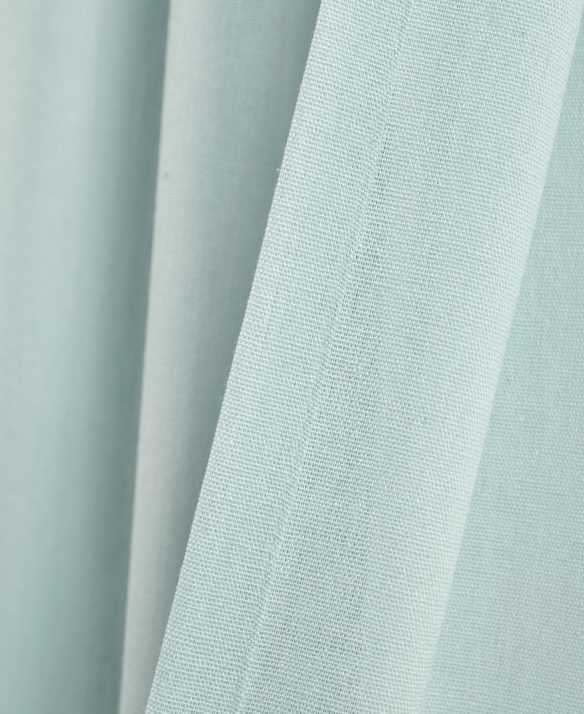 Lush Decor Faux Linen Grommet Window Curtain Panel Pair 52"W x 84"L Blue - Linen Curtains For Bedroom - Blue Curtains For Living Room