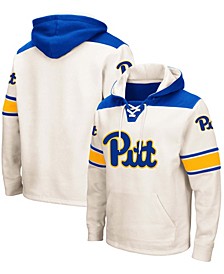 Men's Cream Pitt Panthers 2.0 Lace-Up Pullover Hoodie