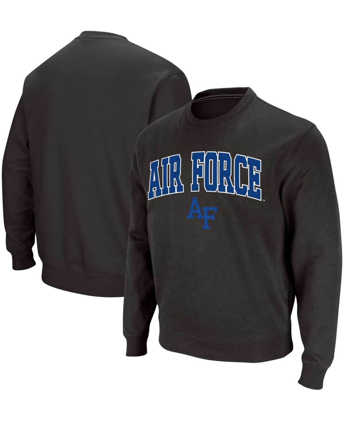 Men's Charcoal Air Force Falcons Arch Logo Sweatshirt - Charcoal