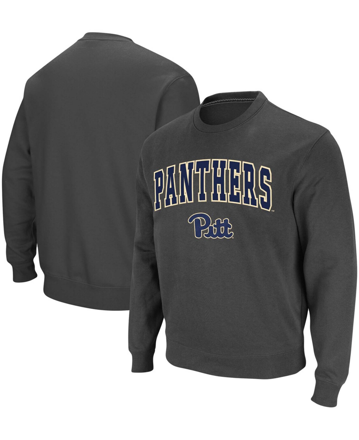 Colosseum Men's Charcoal Pitt Panthers Arch Logo Sweatshirt