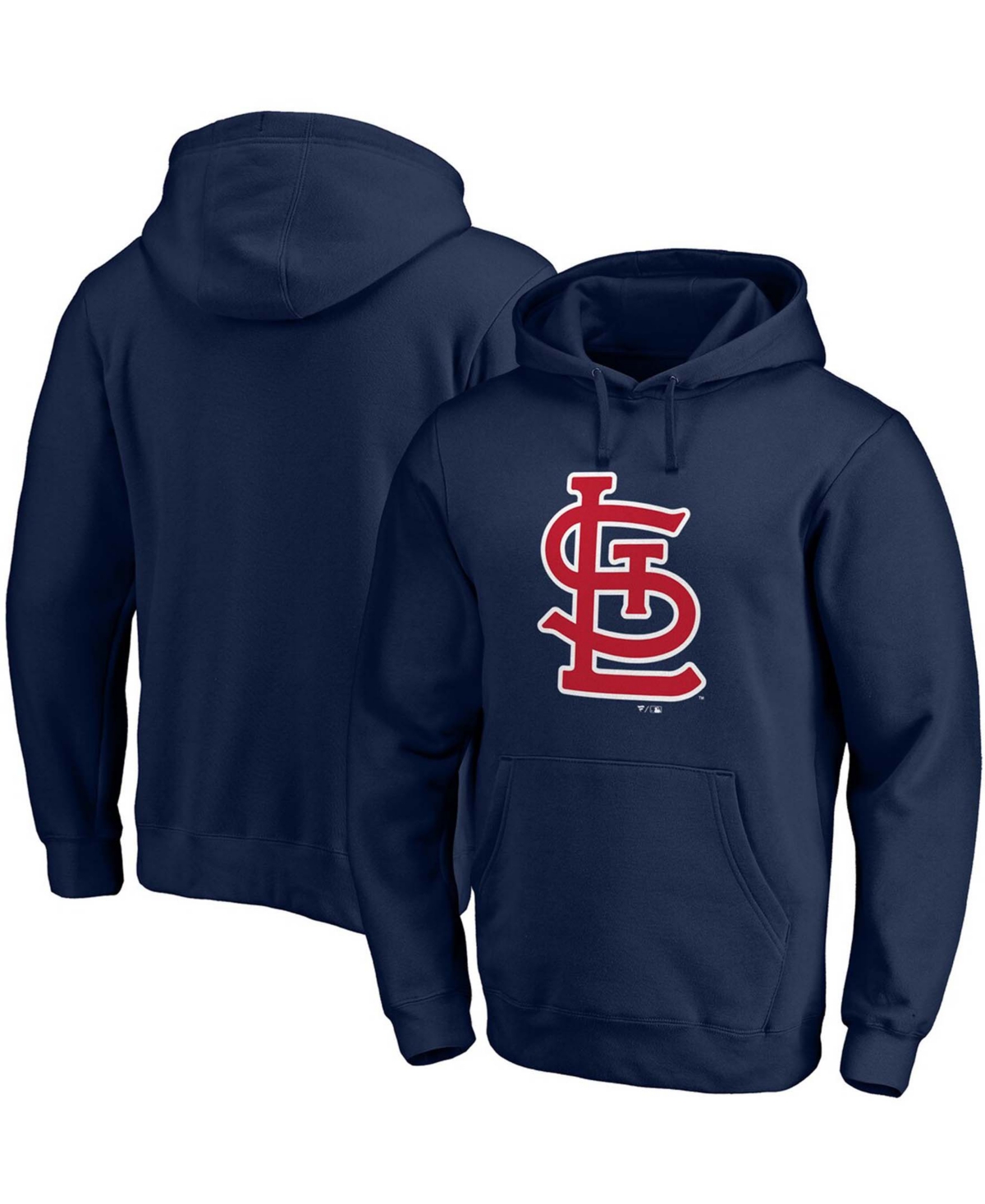 Shop Fanatics Men's Navy St. Louis Cardinals Official Logo Pullover Hoodie