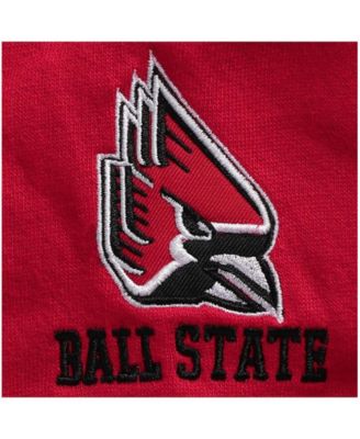 Men's Cardinal Ball State Cardinals Tortugas Logo Quarter-Zip Jacket