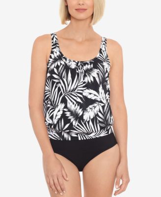 blouson tankini tops with underwire