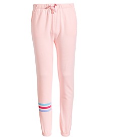 Big Girls Rainbow-Leg Fleece Jogger Pants, Created for Macy's