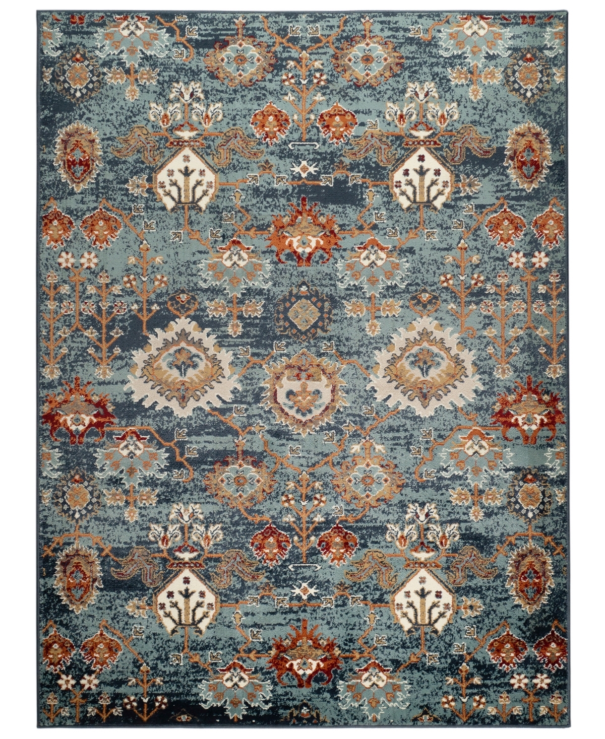 Amer Rugs Allure Alice 7'9" X 9'9" Area Rug In Teal,blue