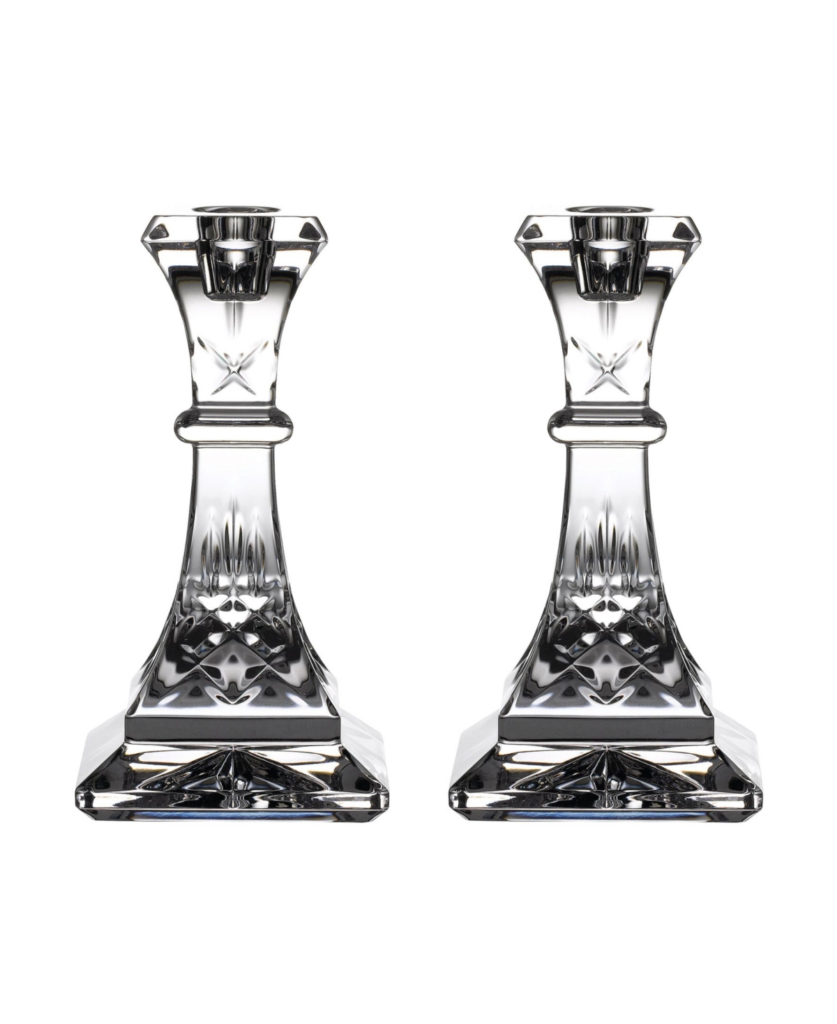 Waterford Lismore Candlestick 6" Set Of 2 In Clear