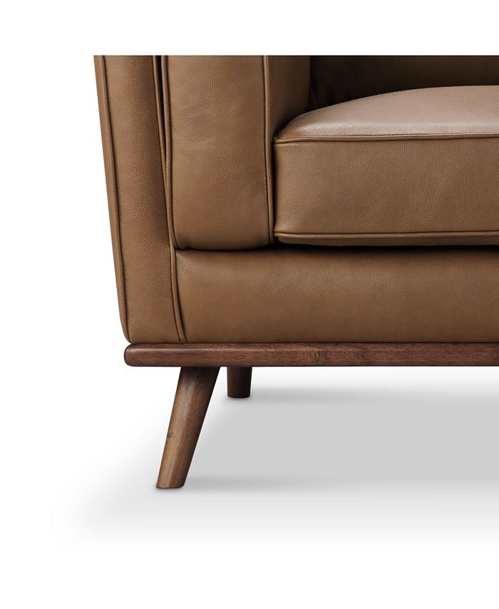 Abbyson Living Positano Leather Chair & Reviews Furniture Macy's