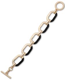 Two-Tone Pavé Large Link Toggle Bracelet